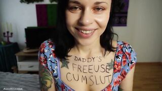 AimeeWavesXXX - Blowjob From Your Free Use Cumslut Daughter